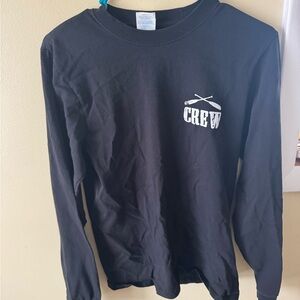 Black Long Sleeve Crew Shirt